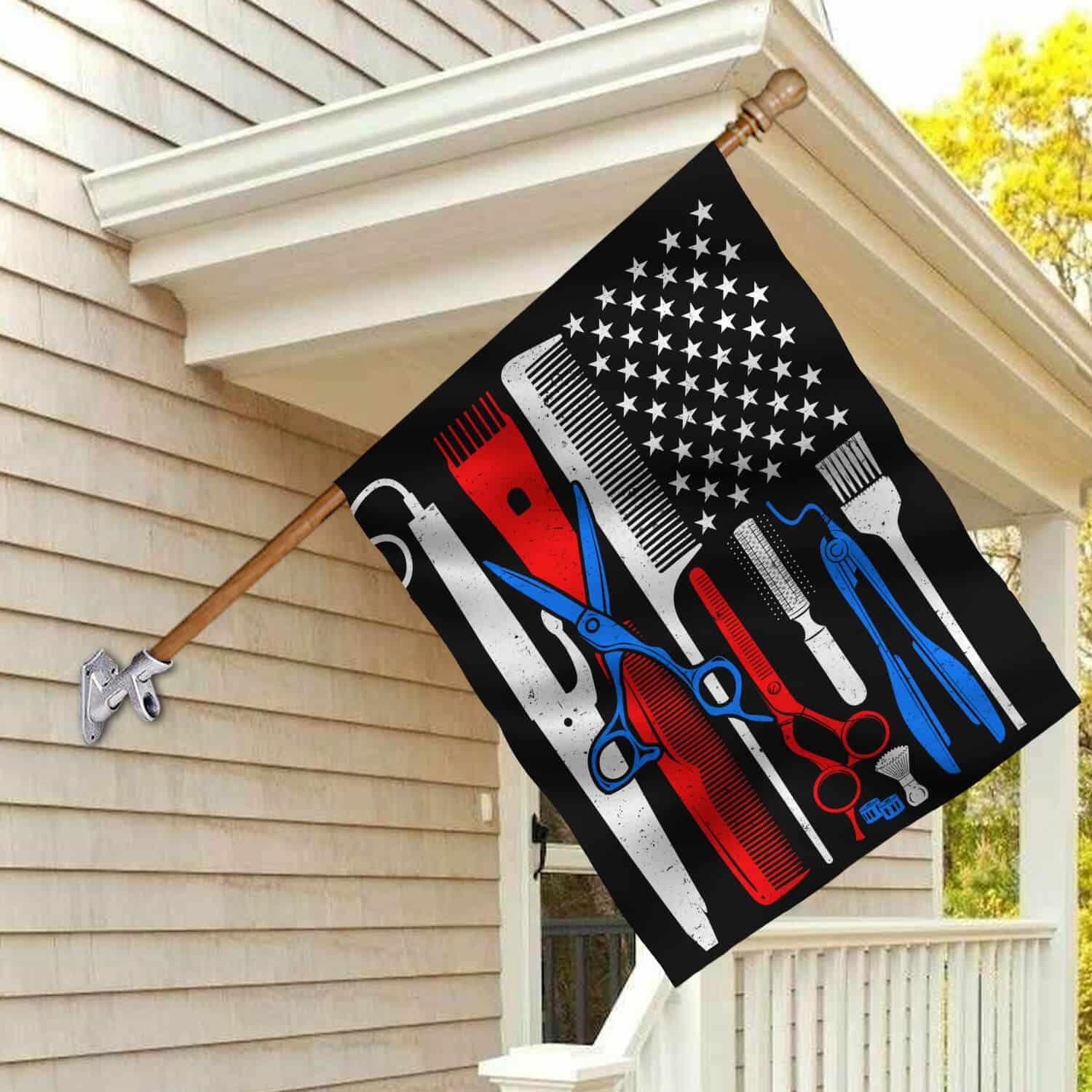 30x40 House Flag Mockup 2