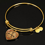 Sigil of Lilith Vintage Necklace Lilith Sigil Seal Heart Pendant Necklace - Bangle