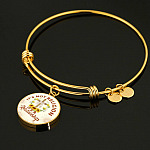 Jesus It's Not a Religion It's a Relationship Christian Cross Circle Pendant Necklace - Bangle
