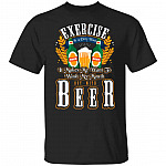 Exercise Is a Dirty Word It Make, Black, Unisex T-Shirt