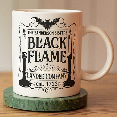 The Sanderson Sisters Black Flame Candle Company Est 1723 Ceramic Coffee Mug - Hocus Pocus Mug