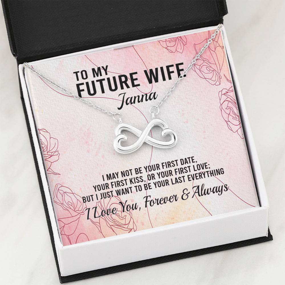 Personalized Name To My Future Wife Meeting You Was Fate Infinity Pendant Necklace