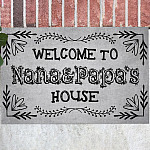 Welcome to Nana and Papa House - Nana and Papas House Doormat Entrance Indoor Outdoor Decorative Doormat