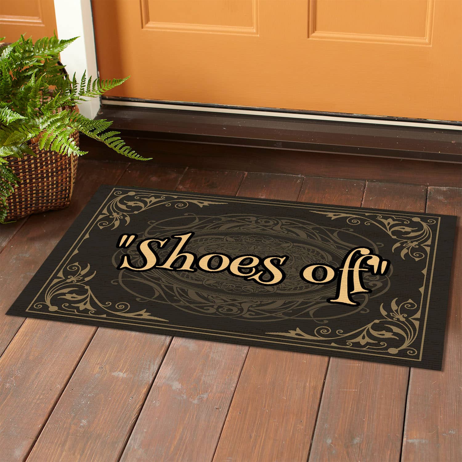 5O. Shoes Off (6) Doormat mockup 1