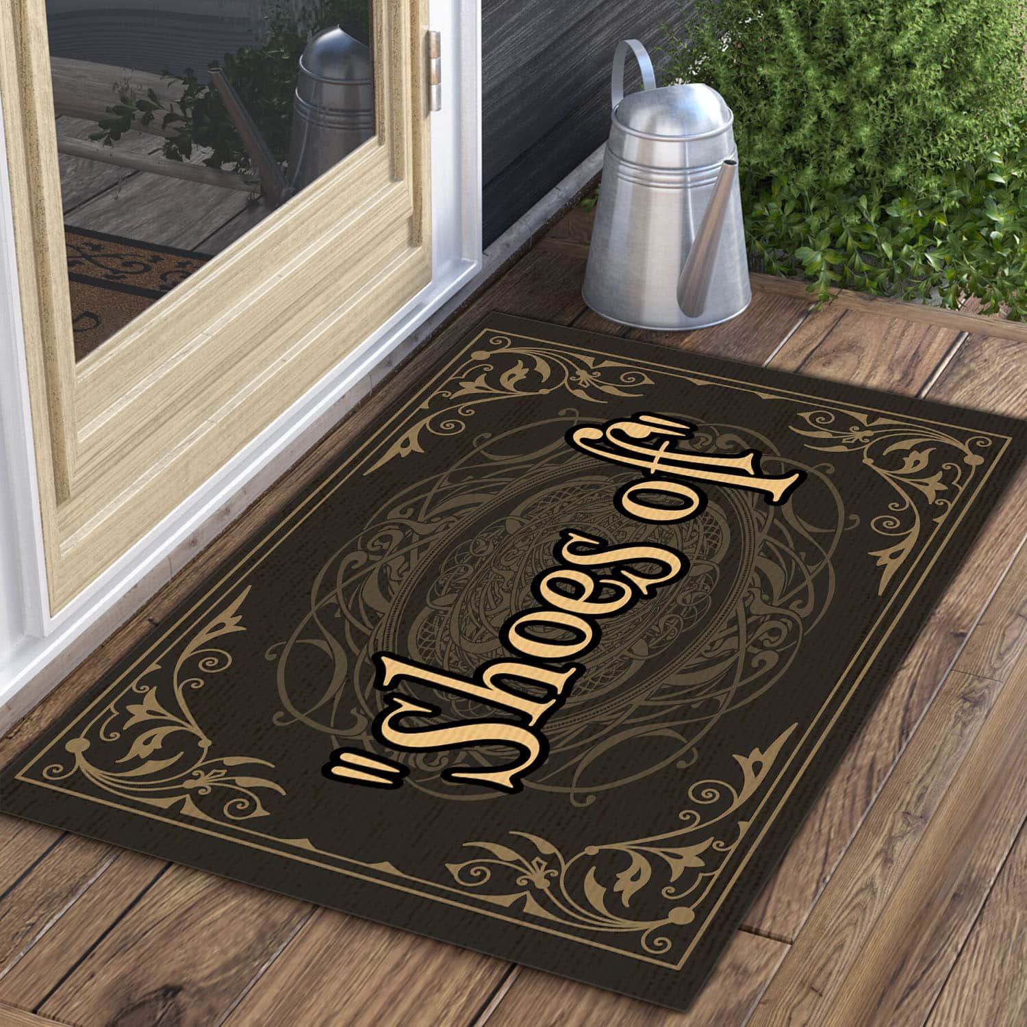 5O. Shoes Off (6) Doormat Mockup 3