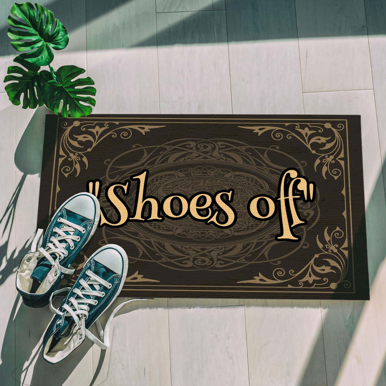 5O. Shoes Off (6) Doormat mockup 5