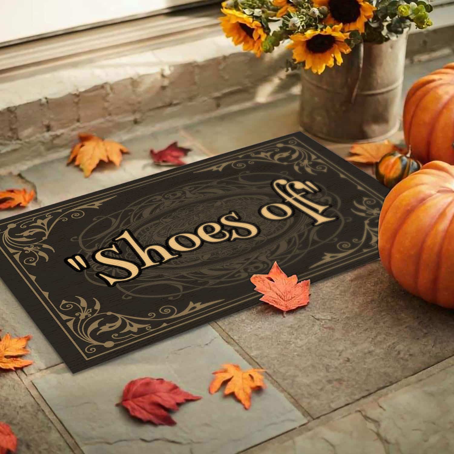 5O. Shoes Off (6) Doormat mockup 9