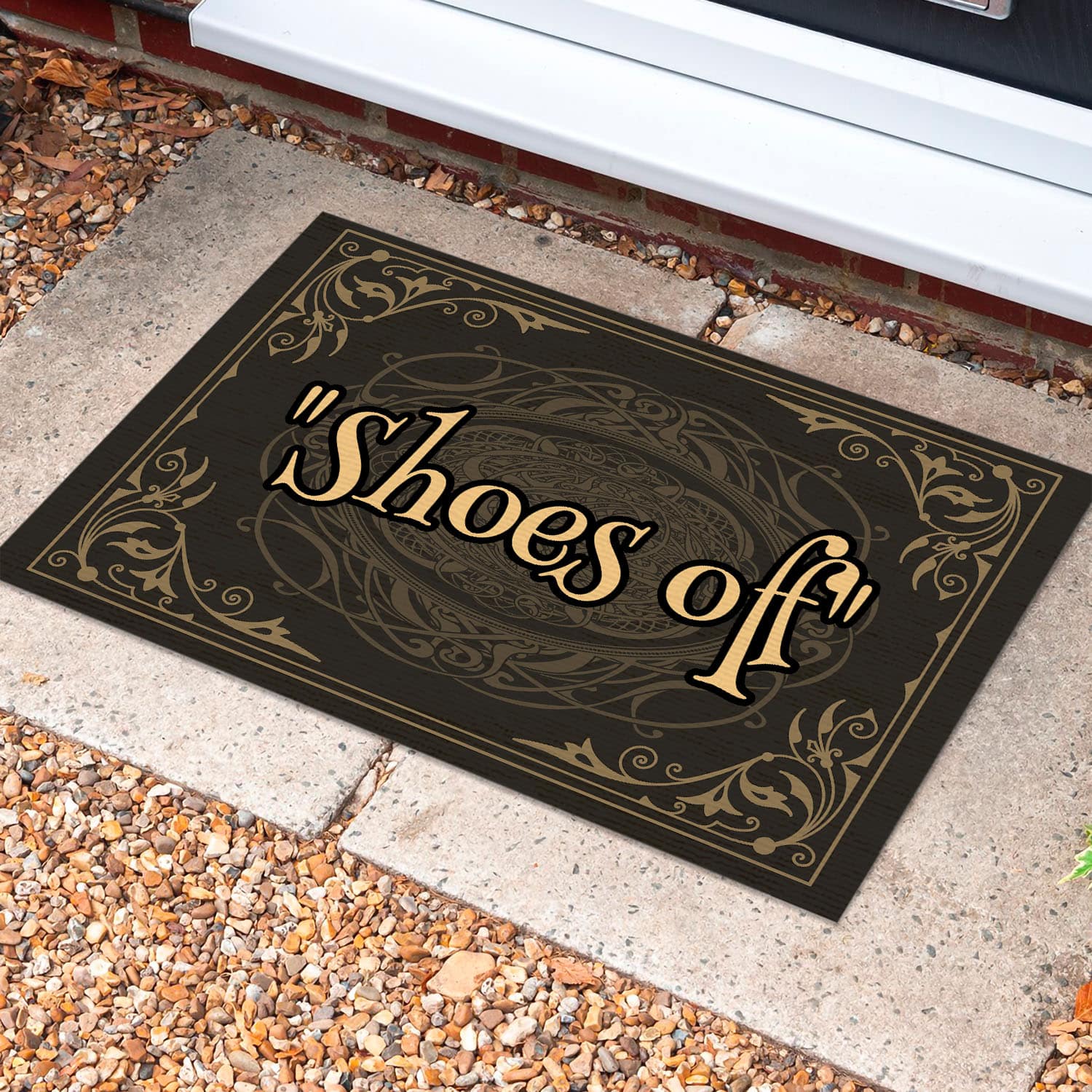 5O. Shoes Off (6) Doormat Mockup 10