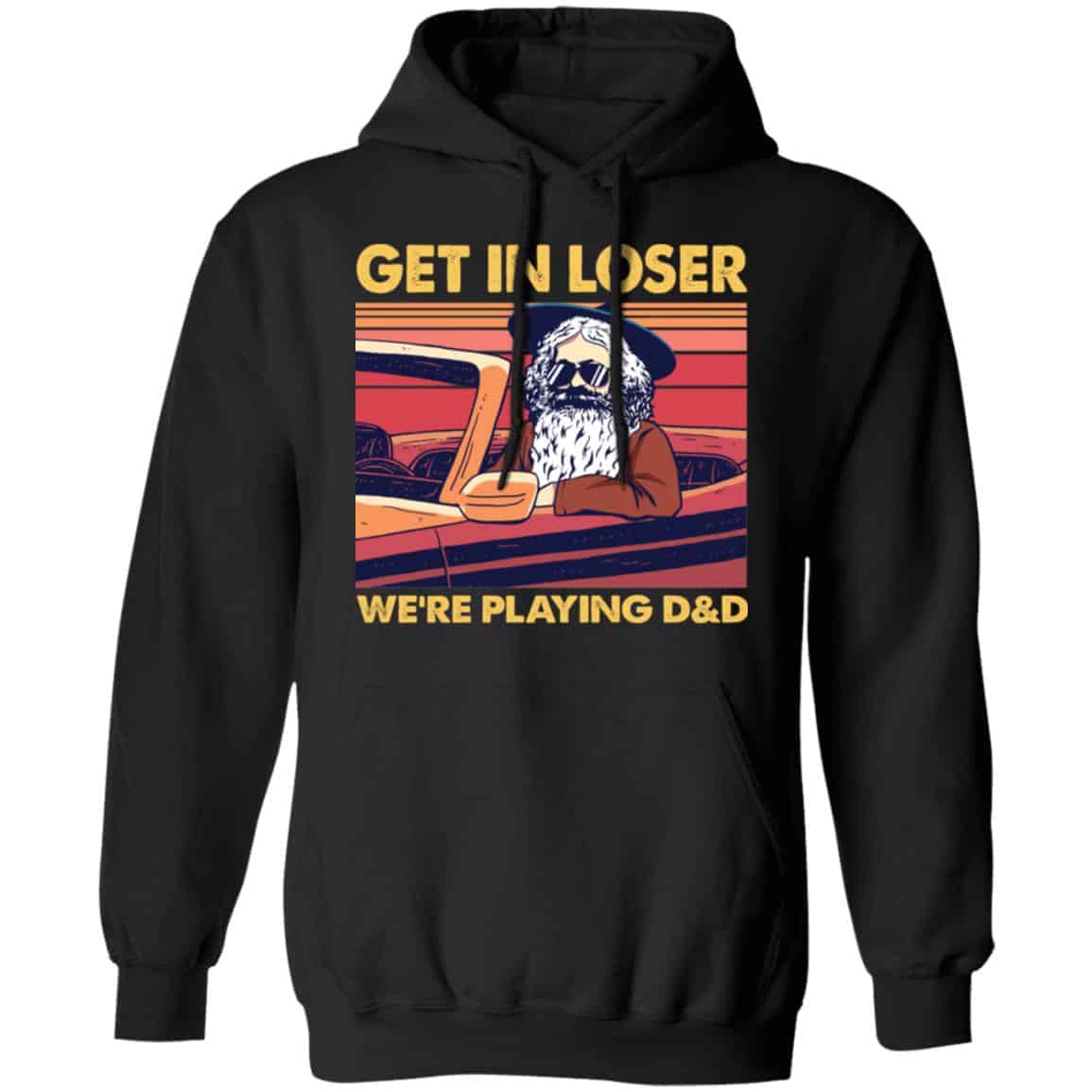 loser black, Black, Hoodie
