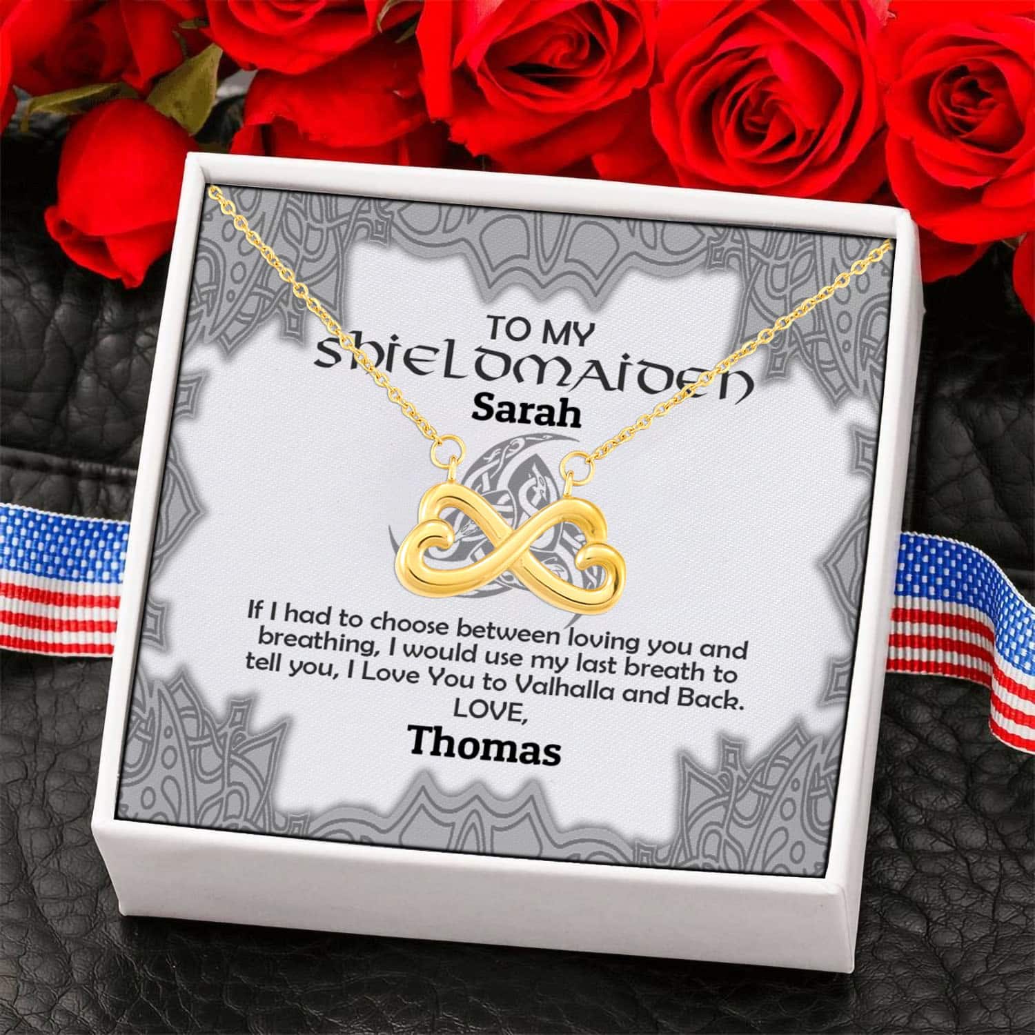 sample design Infinity Heart Necklace (Gold) 6