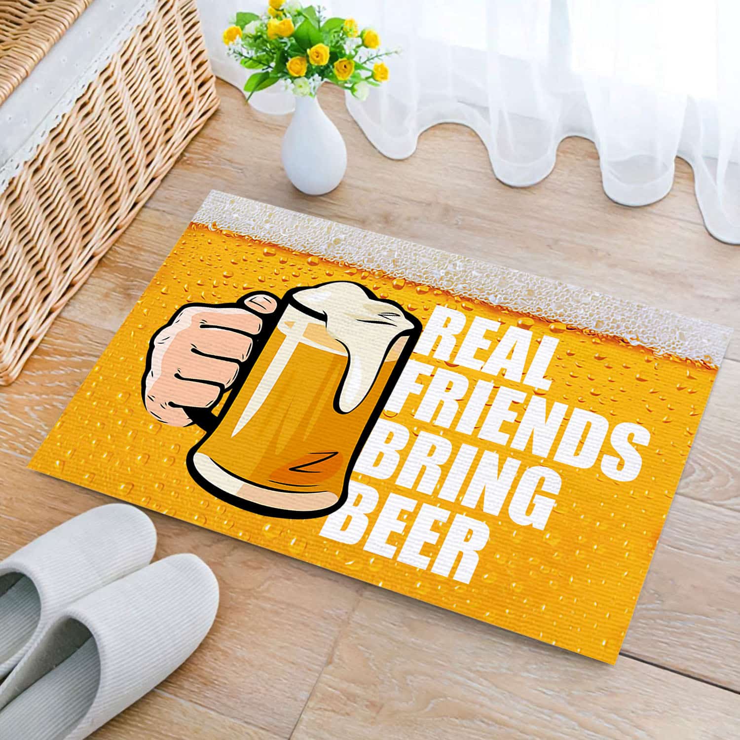 7O. Real Friends Doormat mockup 2
