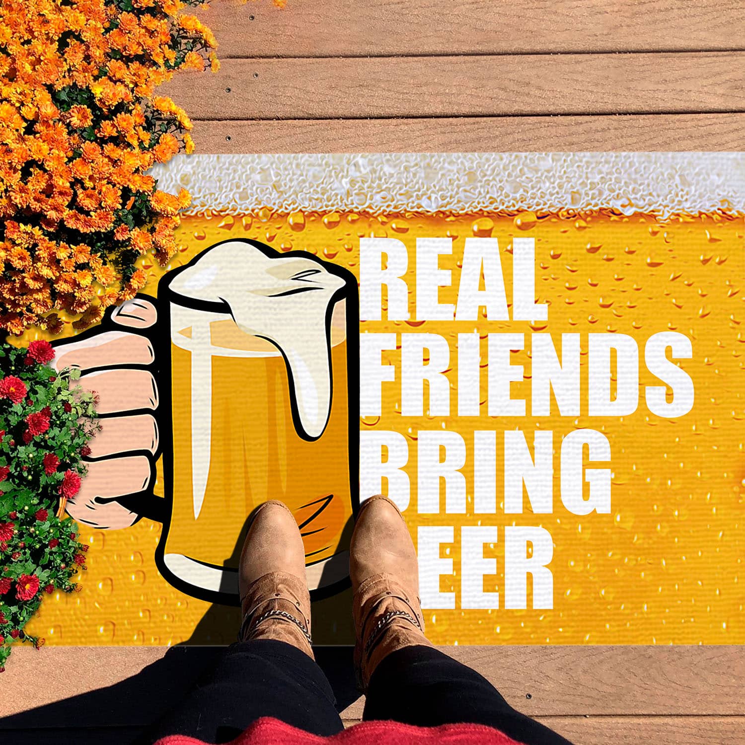 7O. Real Friends Doormat mockup 7