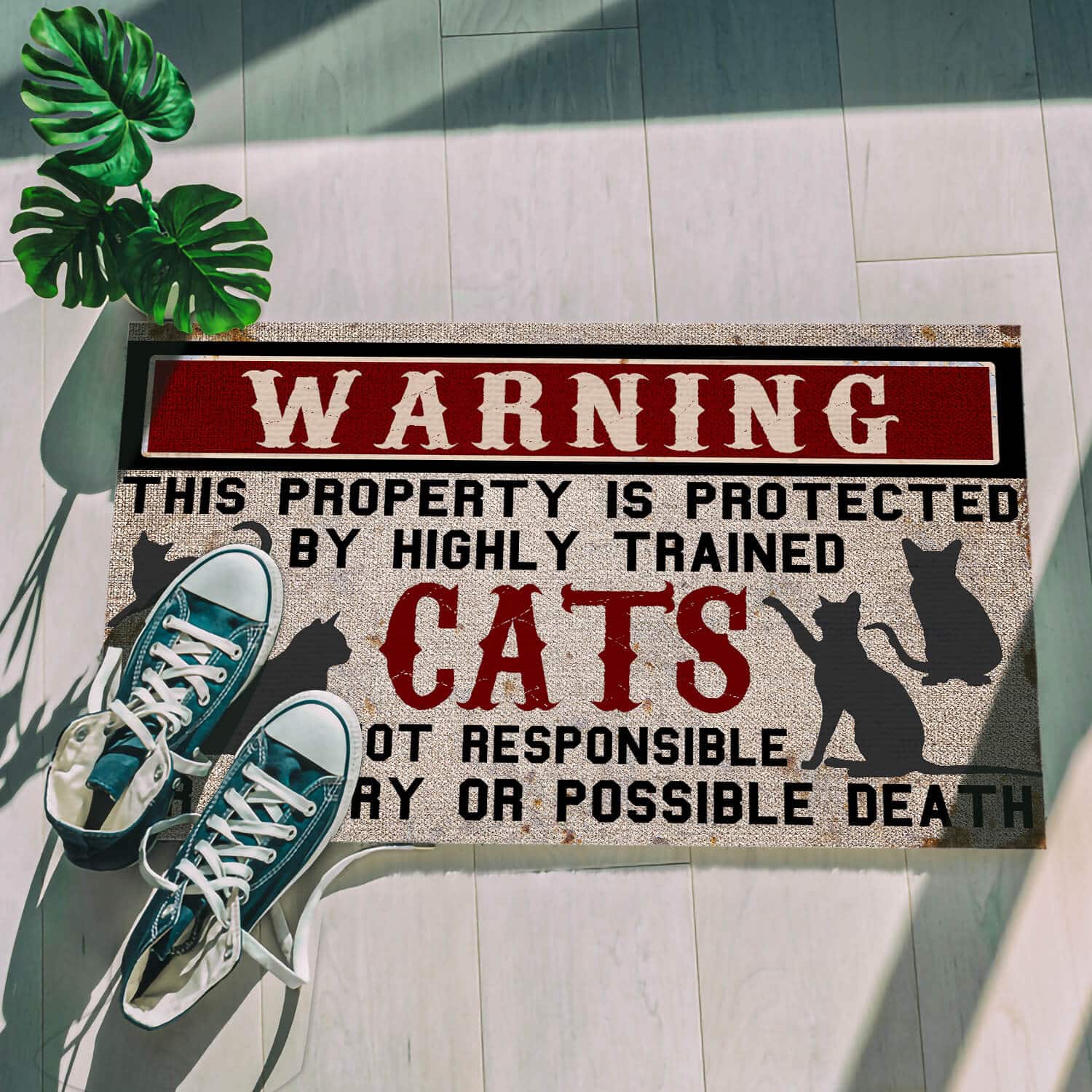 4HV. Cat Warning(3) Doormat mockup 5