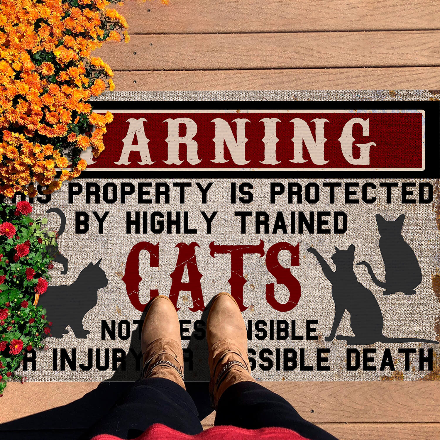 4HV. Cat Warning(3) Doormat mockup 7