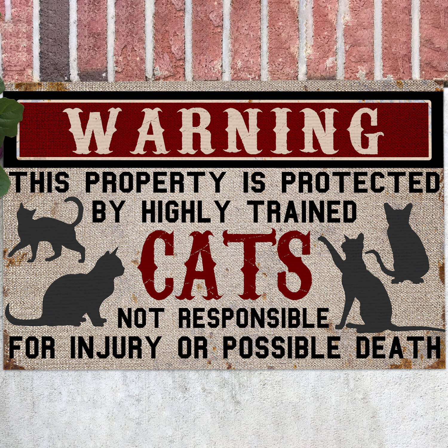 4HV. Cat Warning(3) Doormat mockup 12