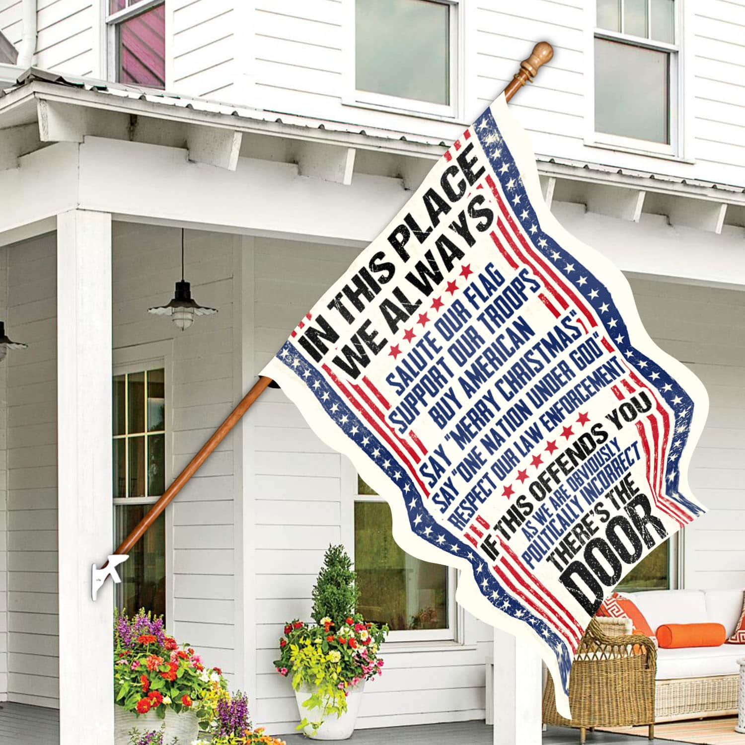 30x40 House Flag Mockup 7