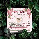 To A Wonderful Sister In Law I Am Blessed To Have You In My Life Interlocking Hearts Pendant Necklace To A Wonderful Sister In Law I Am Blessed To Have You In My Life Interlocking Hearts Pendant Necklace