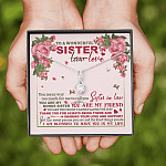 To A Wonderful Sister In Law I Am Blessed To Have You In My Life Alluring Beauty Necklace Sister In Law Gifts