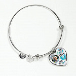 Personalized Photo I Will Carry You Till I See You Again Heart Pendant Necklace