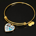 Personalized Photo I Will Carry You Till I See You Again Heart Pendant Necklace