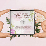 To My New Mom On My Wedding Day The Day Of The Wedding Our Families Will Blend Love Knot Necklace