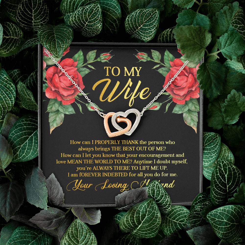 To My Wife How Can I Properly Thank the Person Who Always Bring the Best Interlocking Hearts Pendant Necklace To My Wife How Can I Properly Thank the Person Who Always Bring the Best Interlocking Hearts Pendant Necklace