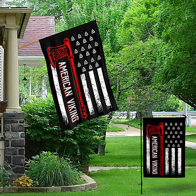 Alternative view of American Viking Decorative Garden Flag - Indoor Outdoor Flag - House Flag
