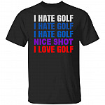 golf tee, Black, Unisex T-Shirt