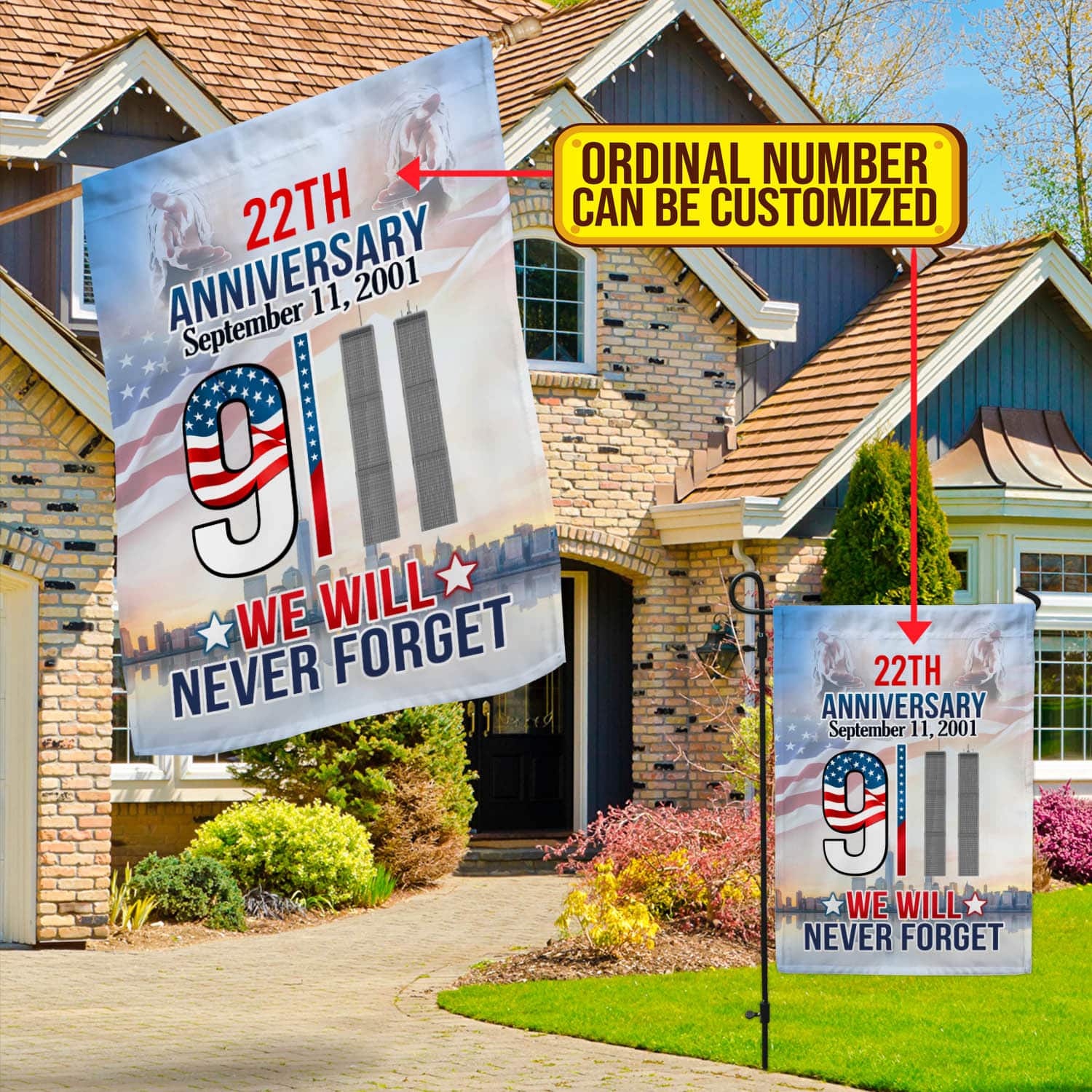 3VT. We Will Never Forget flag mk2