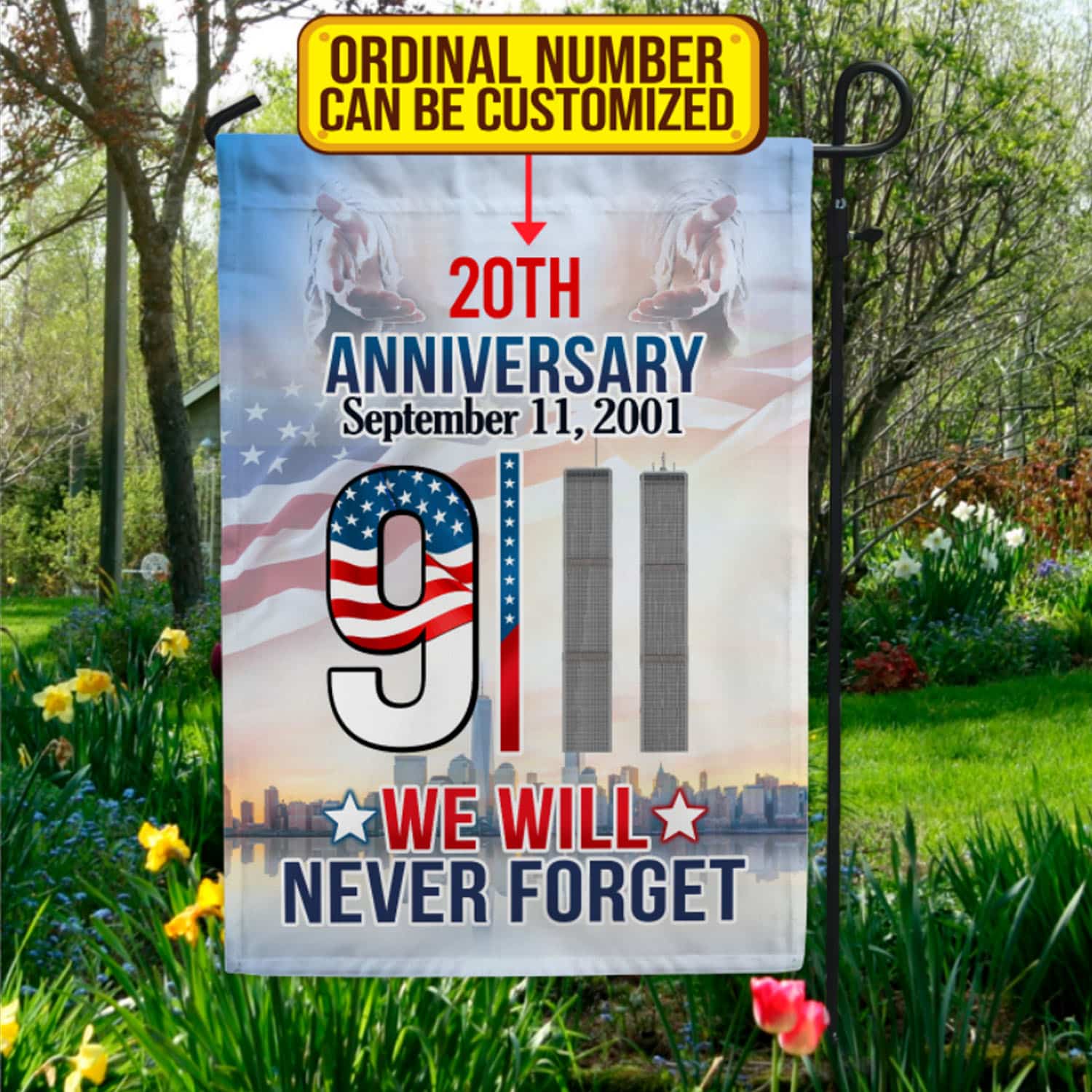 3VT. We Will Never Forget flag mk3