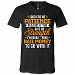 lord, Black, V-Neck T-Shirt