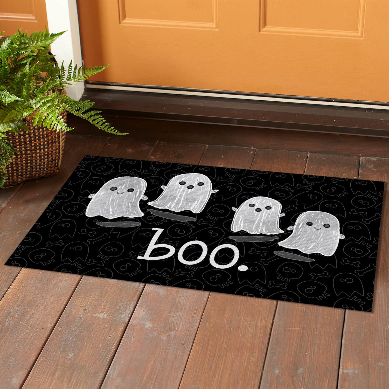 1O. Boo Ghost Doormat mockup 1