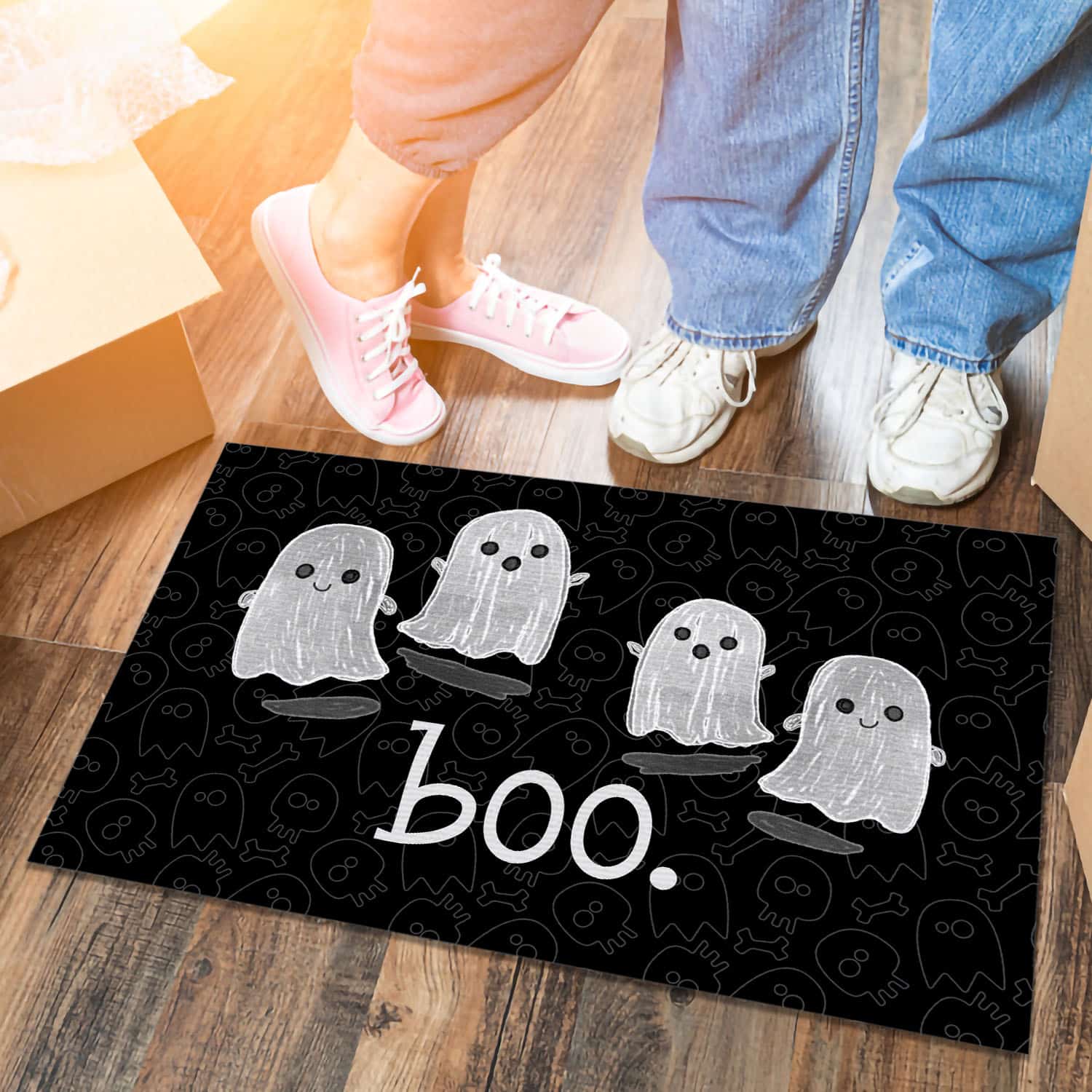 1O. Boo Ghost Doormat mockup 6