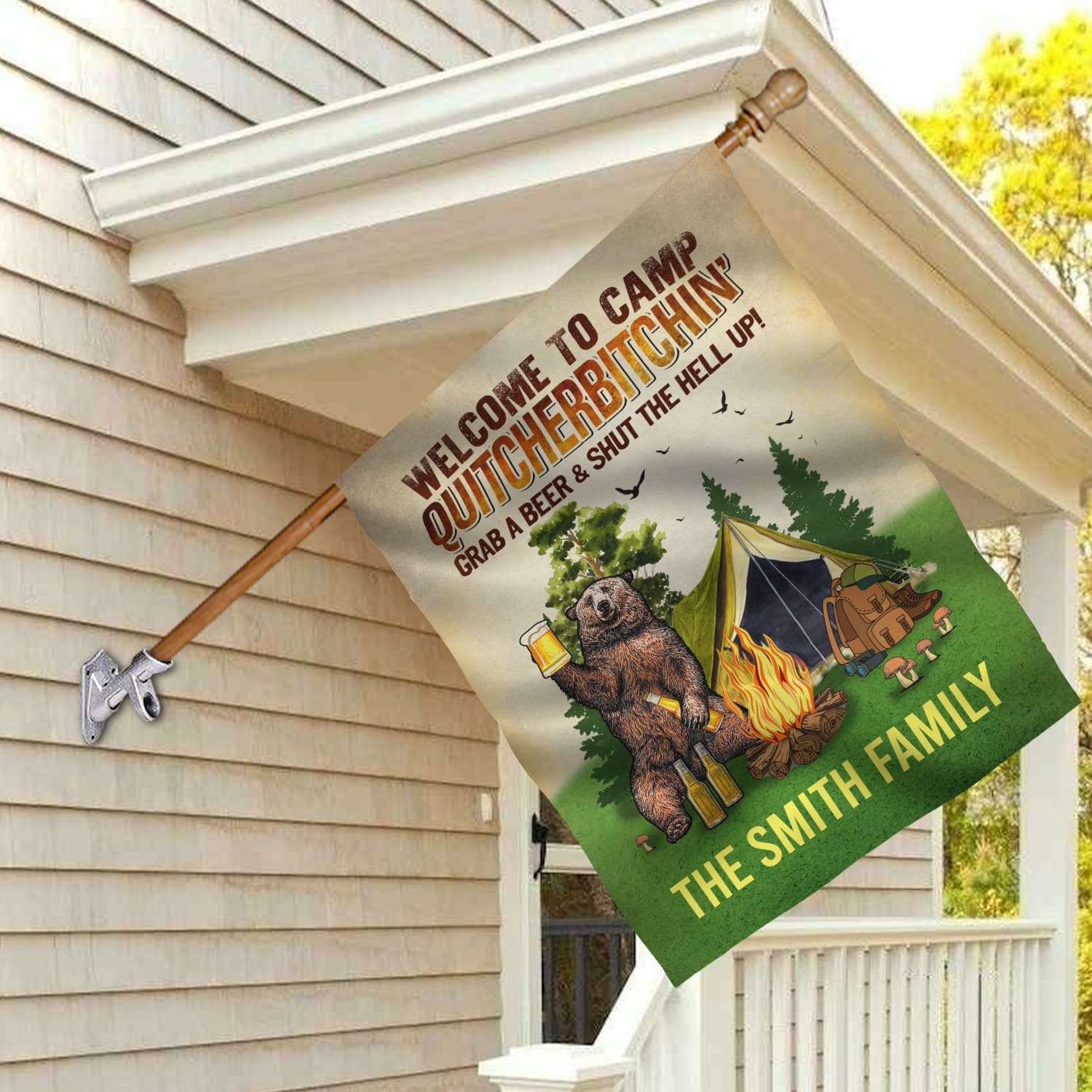 6KNG. Quitcherbitchin Sample House Flag Mockup 2