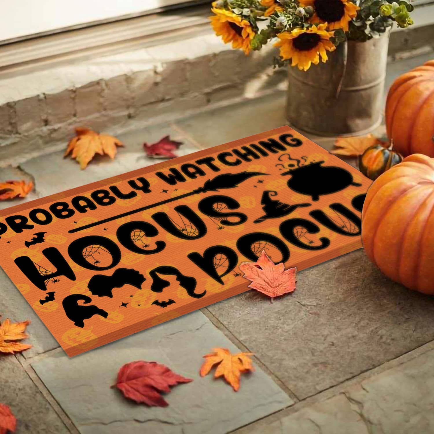 1. Watching Hocus Pocus (5) Doormat mockup 9