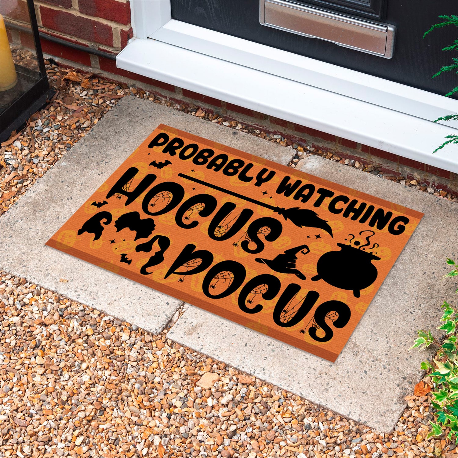 1. Watching Hocus Pocus (5) Doormat mockup 10