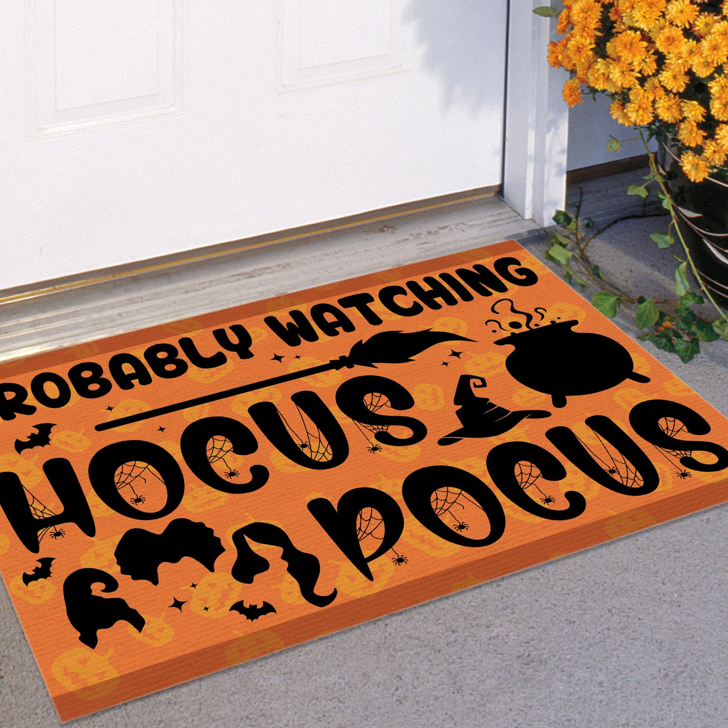 1. Watching Hocus Pocus (5) Doormat mockup 11