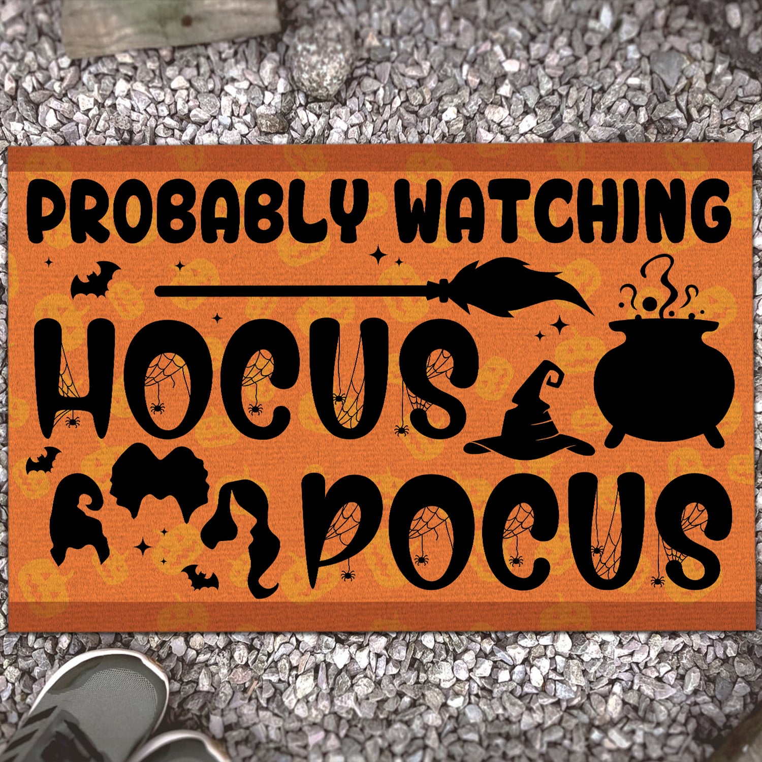 1. Watching Hocus Pocus (5) Doormat mockup 13