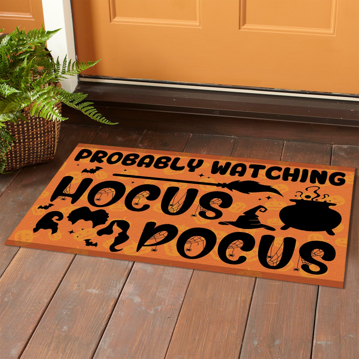 1. Watching Hocus Pocus (5) Doormat mockup 1