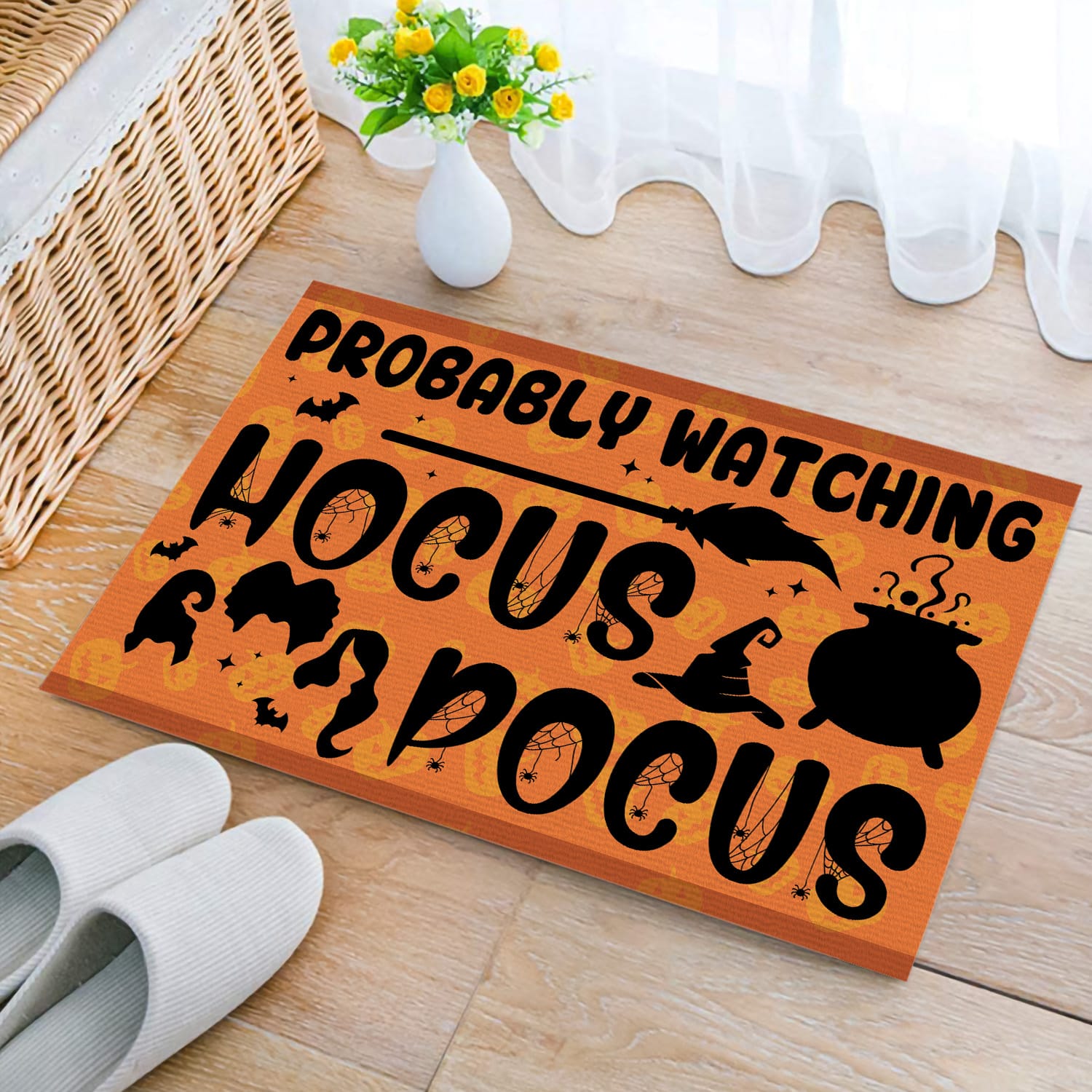 1. Watching Hocus Pocus (5) Doormat mockup 2