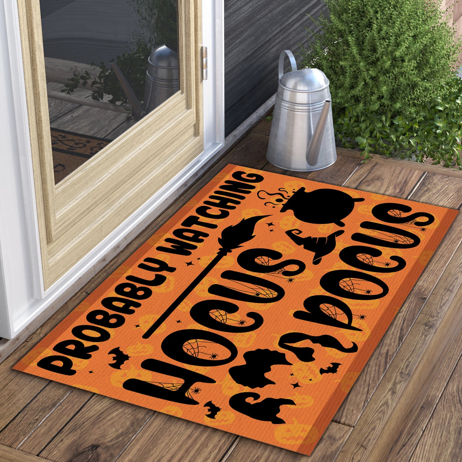 1. Watching Hocus Pocus (5) Doormat mockup 3
