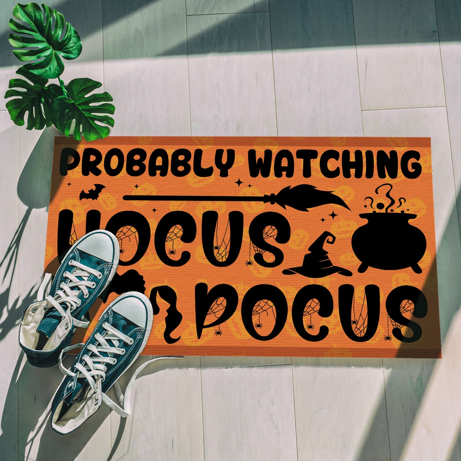 1. Watching Hocus Pocus (5) Doormat mockup 5