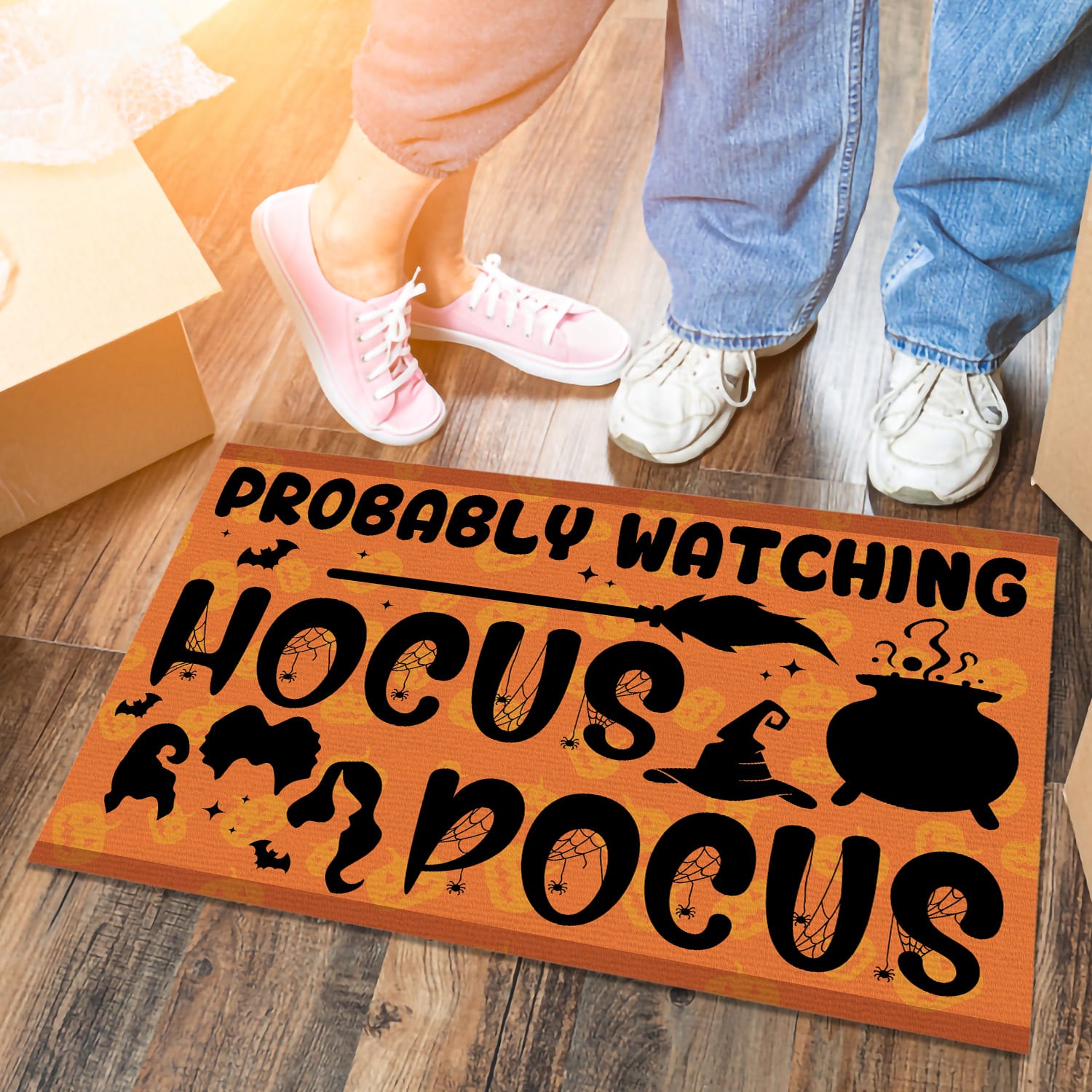 1. Watching Hocus Pocus (5) Doormat mockup 6