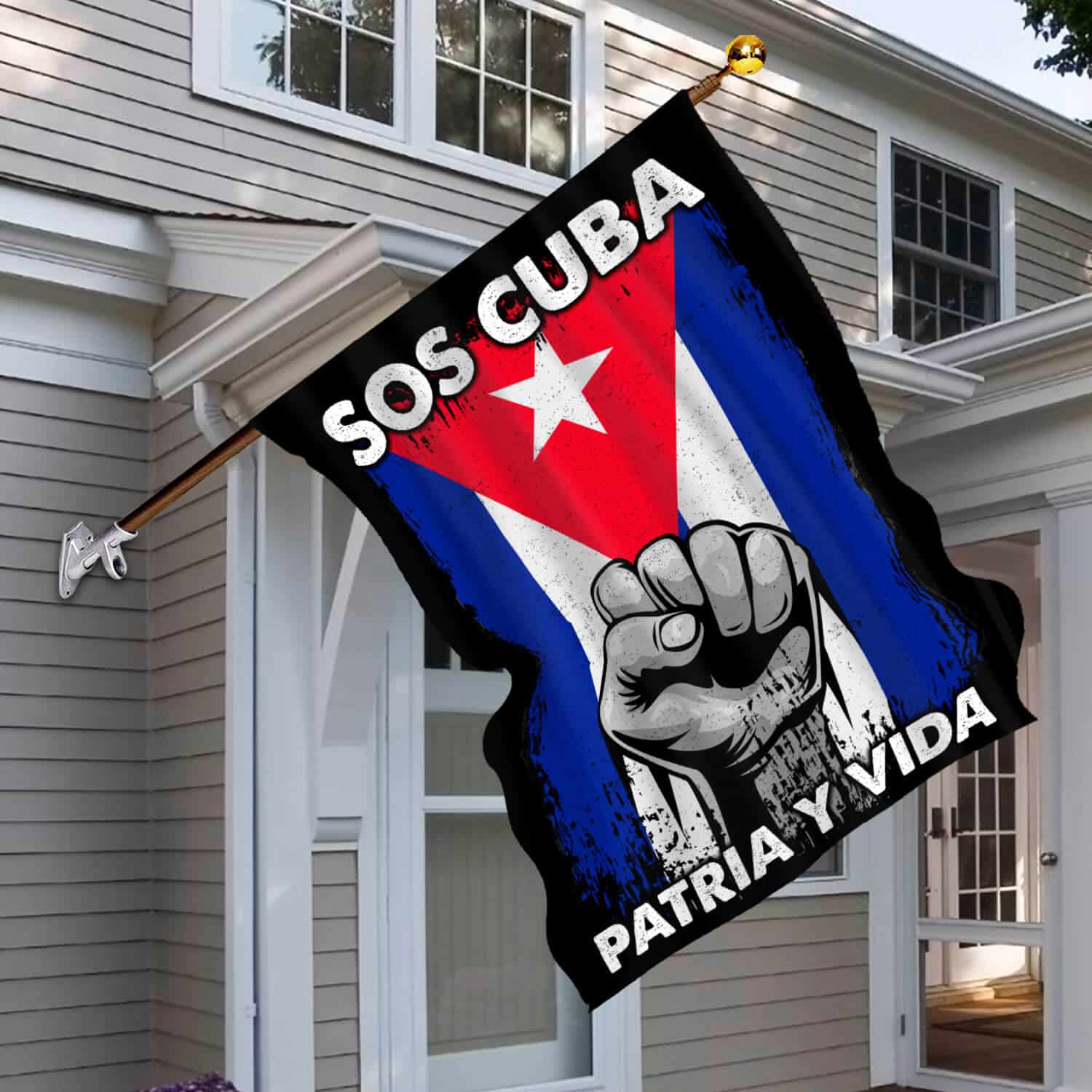 30x40 House Flag Mockup 6