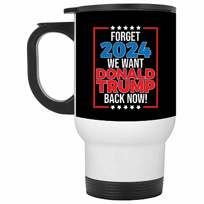 14 oz. White Travel Mug