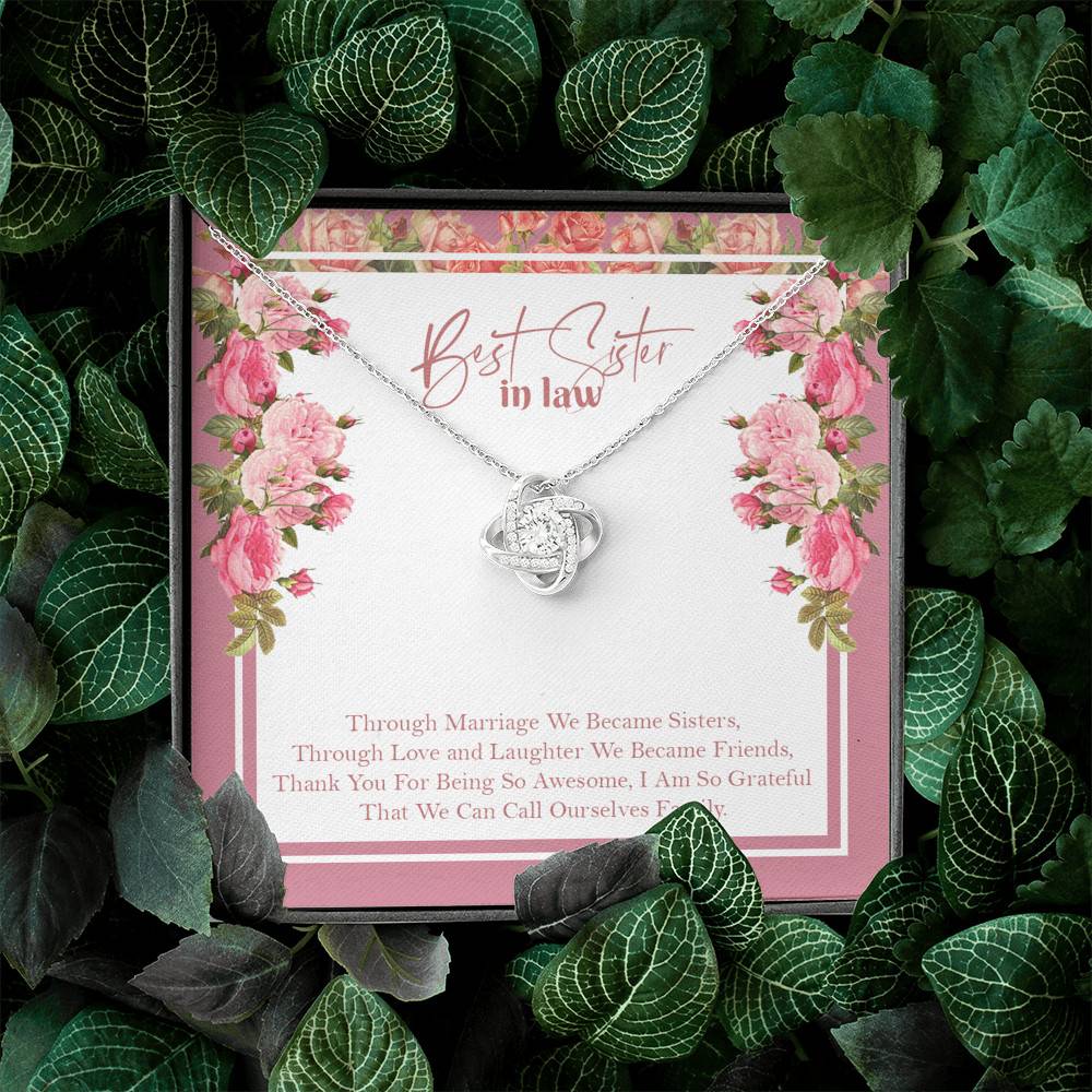 Best Sister In Law We Can Call Ourselves Family Love Knot Necklace - Best Sister In Law Jewelry Gifts