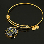 Cross the Lord Is My Strength and My Shield Christian Circle Pendant Necklace