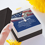 To My Beautiful Army Wife Thank You So Much For Your Unending Patience Alluring Beauty Necklace - Army Wife Gift