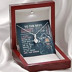 To The Best Army Wife A Soldier Fights Because He Loves What He Left Behind Alluring Beauty Pendant Necklace