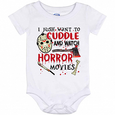 horror onesie, White, Baby Onesie - 12 Month